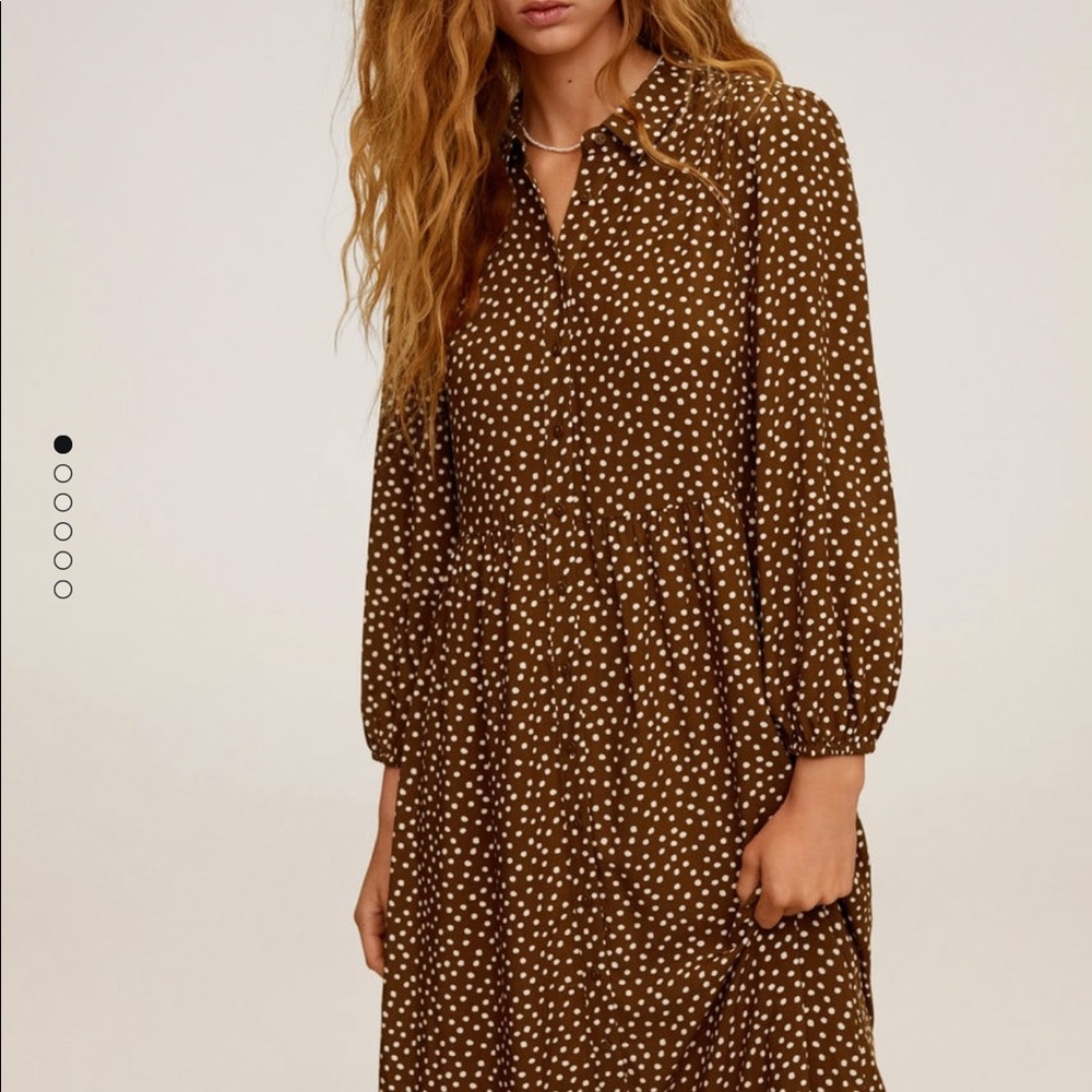 Mango polka dot midi/maxi dress - Picture 2 of 9